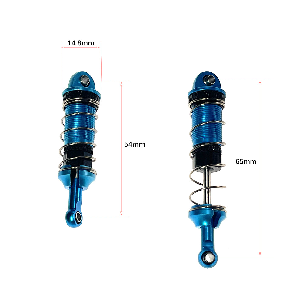 4-Stuumlck-Metall-Verbesserter-Oumllstoszligdaumlmpfer-fuumlr-MJX-16207-16208-16209-16210-H6-RC-Auto-2005191-1